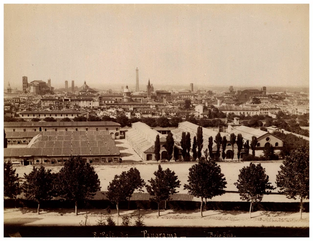 Tirage Albuminé Original Palazzo Bentivoglio Ferrara Italie - Circa 1875