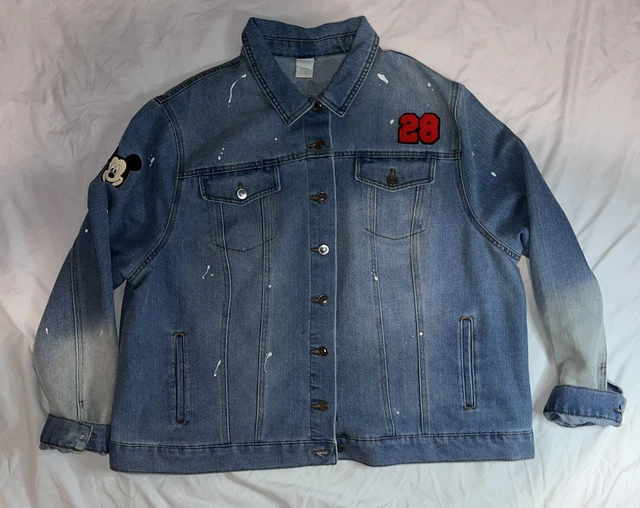 Disney Mickey Mouse Womens Jean Jacket 3XL