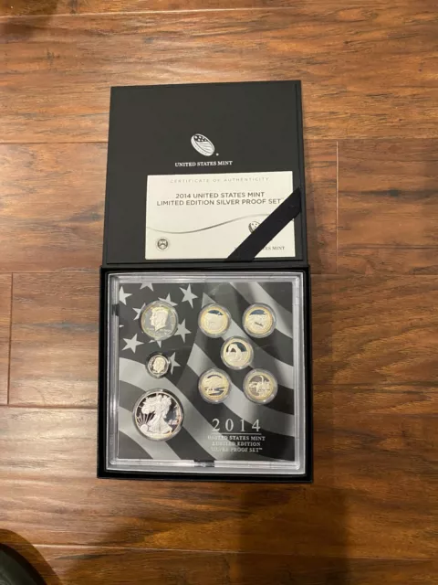 2014 S Limited Edition Silver Proof Set with OGP & COA