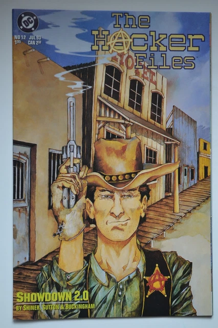The Hacker Files# 12 July 1993 VF/NM DC Comics