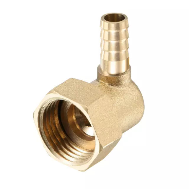 Coude Raccord 8mm Cannelé x G1/2 Connecteur Tuyau Femelle à écrou pour Eau