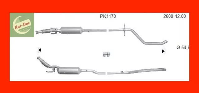 Ruß-Partikelfilter für Citroen C5, Peugeot 407/508, 2.0HDi, 110/120kW, Kat