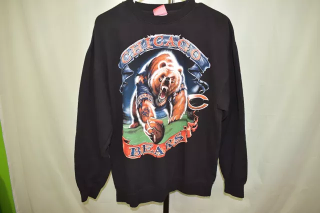 Pre-owned vintage NFL brand, "CHICAGO BEARS" long-sleeved sweatshirt in size M