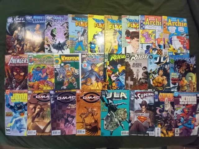 25 Assorted Comic Books Lot!Copper Age  And Modern Mostly. DC Marvel, Archie Etc