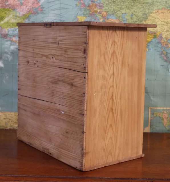 Pine Apprentice Piece Miniature Chest of Drawers Tool Chest Sewing Box 3