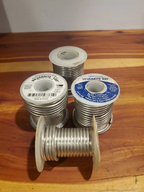 3+ extra Rolls Silvabrite 100 Silver Bearing Lead Free Solder 3+pounds