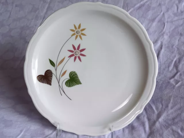 Vintage 1957 SYRACUSE China 9" Dinner Plate THEME Pattern Restaurant Ware SY438