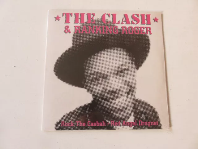 THE CLASH & RANKING ROGER Rock The Casbah / Red Angel Dragnet VINYL 7"