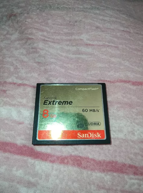 SanDisk 8GB Extreme 60 MB/s CF Memory Card - UDMA 400x Speed (SDCFX-008G-A46)