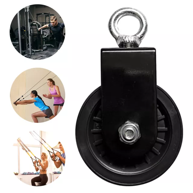 Fitness pulley system fitness equipment accessories training traction wheel DIY.