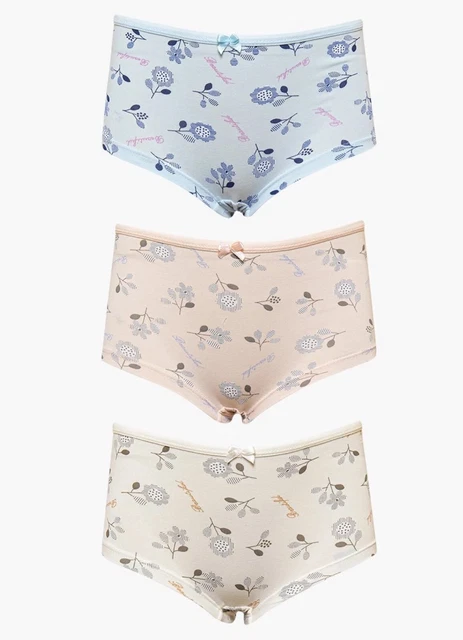 BAYKAR Girls Soft Turkish Cotton 3 Pack Brief Shortie Size 9-10 Years NWT