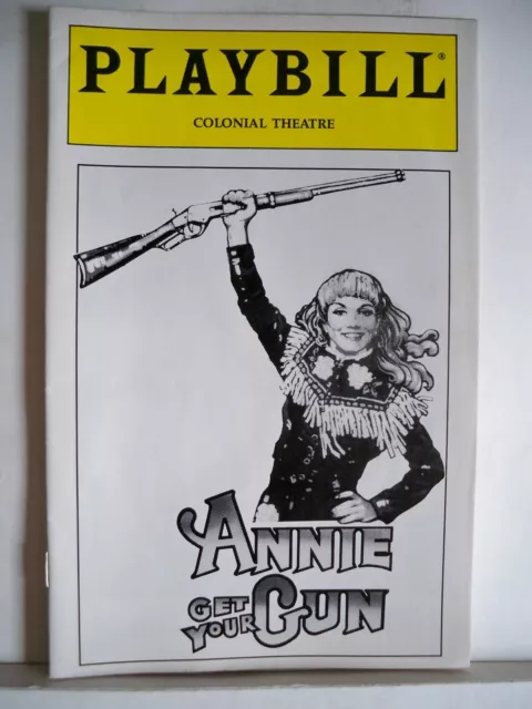 ANNIE GET YOUR GUN Playbill CATHY RIGBY / BRENT BARRETT / K T SULLIVAN Boston 93