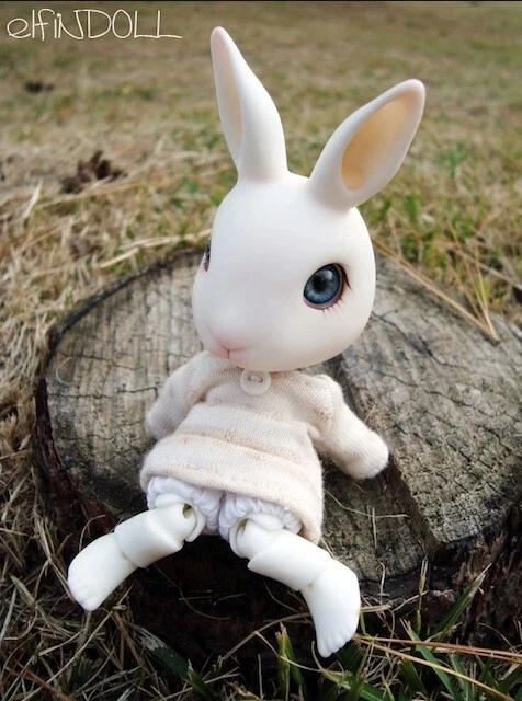 BJD DOLL POUPÉE ElfiNDOLL 12cm BJD ElfiN Pet Bunny Lapin Rabbit EUR 140,00 - FR