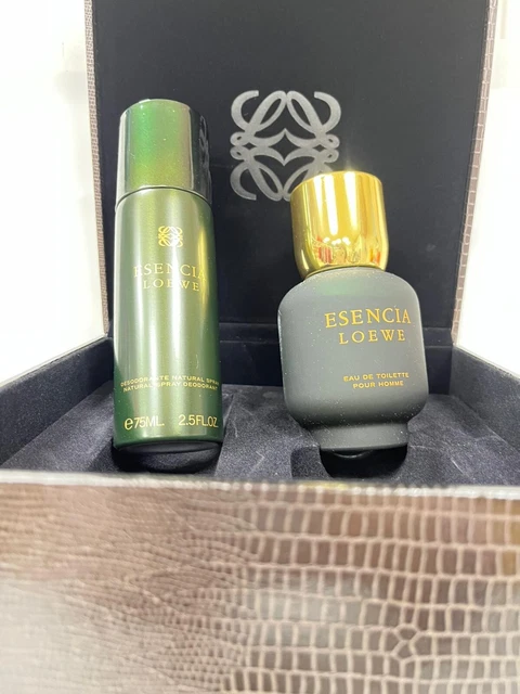 Set Vintage Esencia De Loewe Pour Homme 100 Ml  + Desodorante  Edicion Antigua