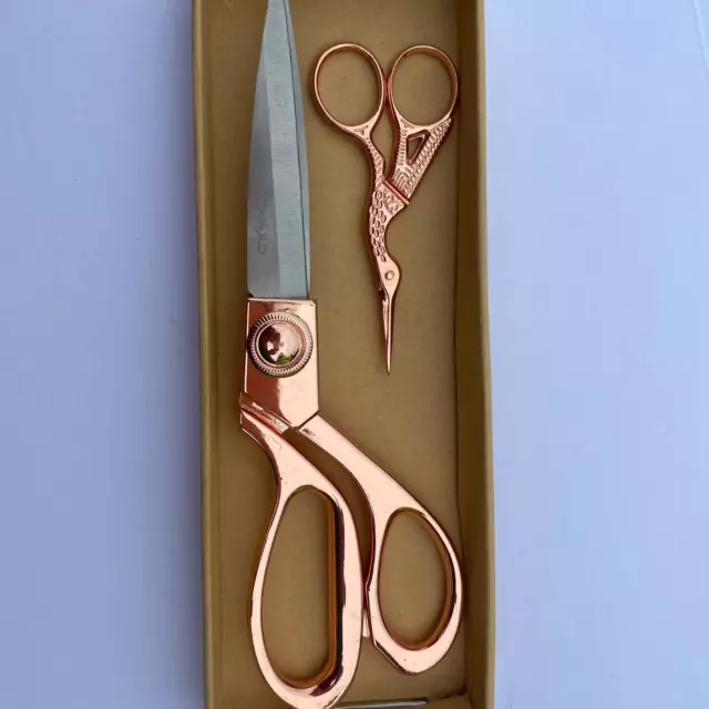 Milward Roségold Schere Geschenkset - fehlender Fingerhut & unvollständige Verpackung