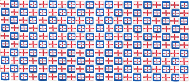 England Sweatbands with St George Cross Blue & White