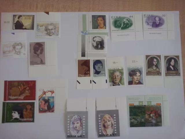 EUROPA CEPT NATO etc 65 francobolli vari Paesi NUOVI GOMMA INTEGRA MNH 1977-1996