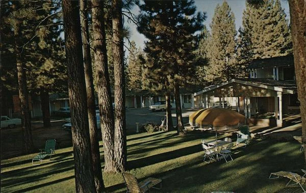 South Lake Tahoe,CA Happy Hours Motor Lodge El Dorado County California Postcard