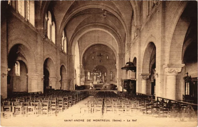 CPA MONTREUIL-under-WOOD Church of Saint-Andre - La Nave (1353952)