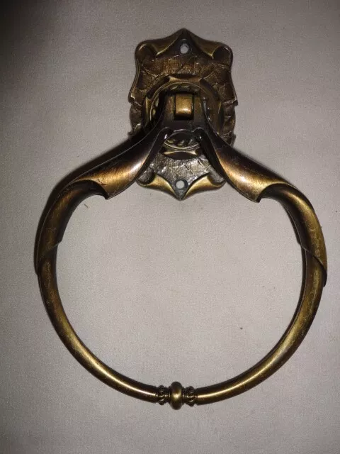 Amerock Carriage House Antique Brass Bronze 6 In Diameter Wall Towel Ring Vtg
