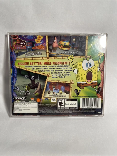 Sponge Rom SPONGEBOB SQUAREPANTS THE Movie PC Game Windows CD-ROM With Manual £13. ...