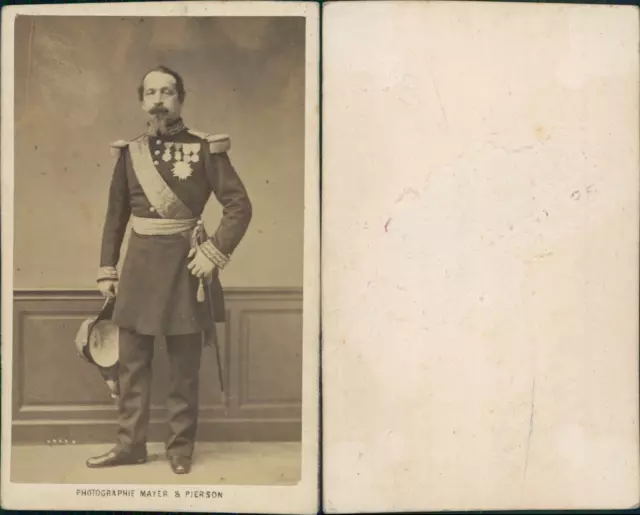 Mayer et Pierson, Napoléon III, Empereur des Français CDV vintage albumen, Tir