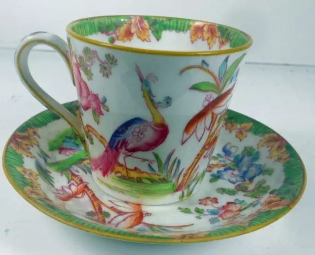 Rare Rare Royal Doulton  Antique Bird Paradise Coffee Cup & Saucer  Patt E2683