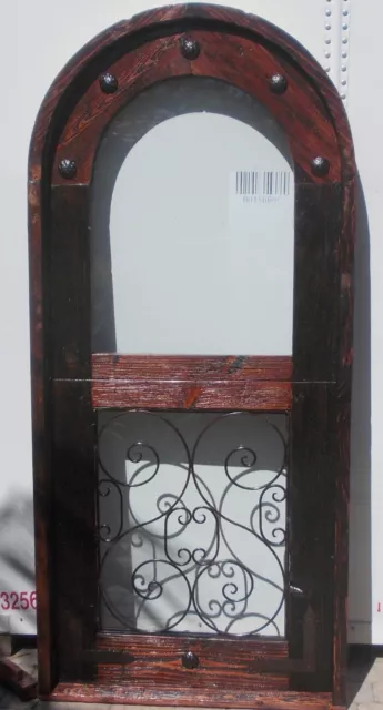 Rustic reclaimed solid wood arch Dutch door farmhouse wine room castle storybook