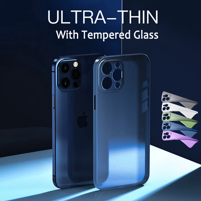 iPhone 14 13 12 Pro Max 11 X XR 8 7 Ultra Thin Shockproof Matte Hard Case Cover