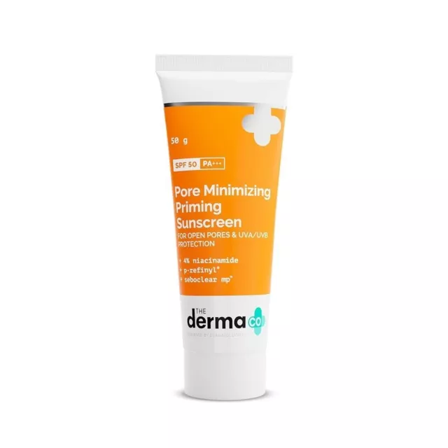 The Derma Co Crème solaire primaire minimisant les pores avec SPF 50 et...