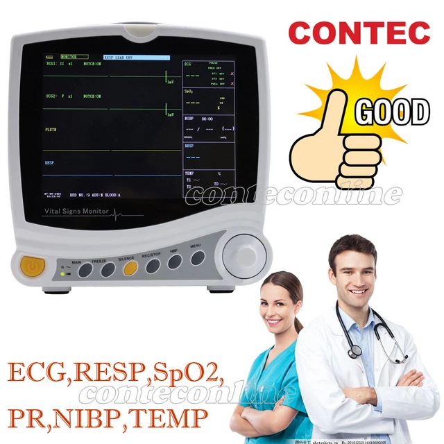 CONTEC ICU MULTIPARAMETER Vital Signs Patient monitor Cardiac Machine