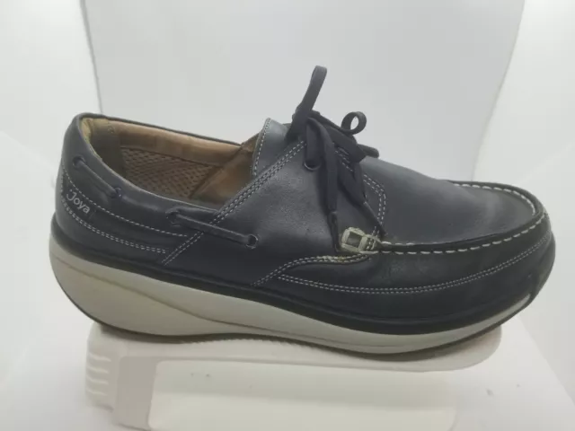 Joya Cuba Navy Leather Casual Low-Profile Lace-Up Men's Shoes Size 11 3