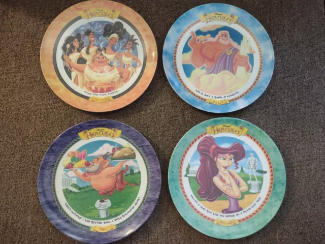 McDonalds Disney Hercules Movie Collector Plates 1997 Lot Of 4 BRAND NEW