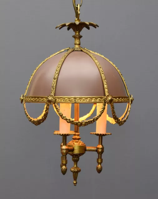 French Louis XV Style Bouillotte Chandelier, lighting fixture