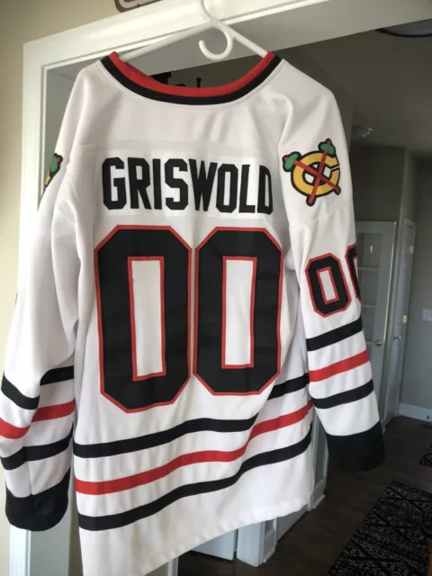 Chicago Blackhawks #00 Hockey Jersey- Clark Griswold Christmas Vacation  Stitched