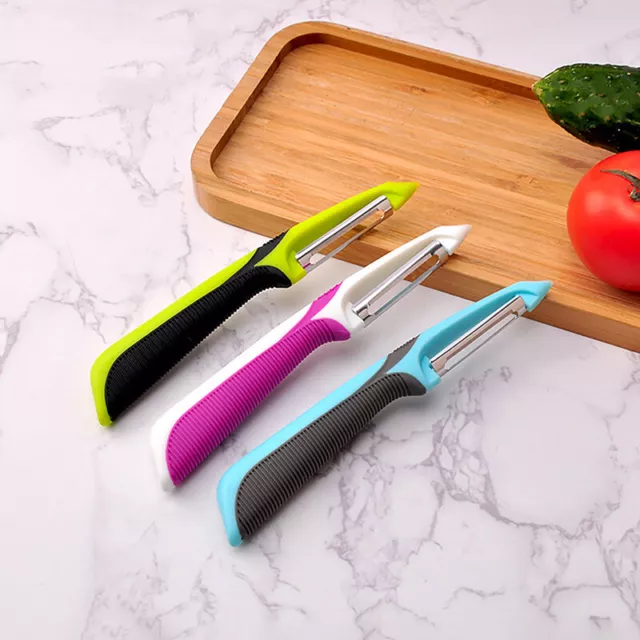 Pelador de zanahoria verduras fruta melón rallador gadgets de cocina accesorio Sn