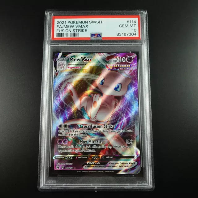 Mew Vmax Full Art UR Gold Black VMAX Climax PromoThai Pokemon Card Near Mint