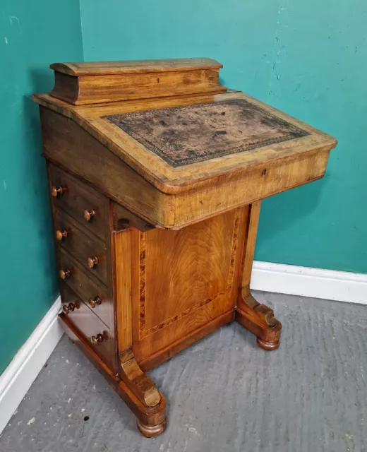 An Antique Antique 19th Century Walnut Davenport Desk ~Delivery Available~