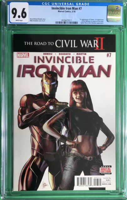 Invincible Iron Man #7 CGC 9.6 1st Cameo Appearance Riri Williams 1st Print