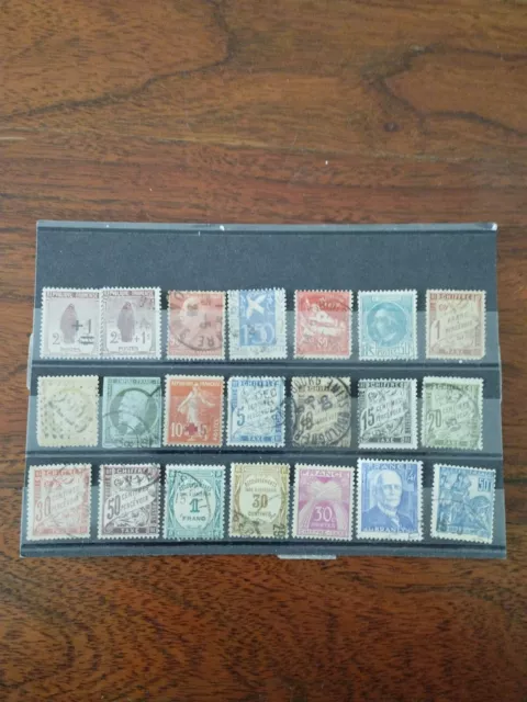 lot timbres france oblitérés Anciens Bonne Côté 2 Scans