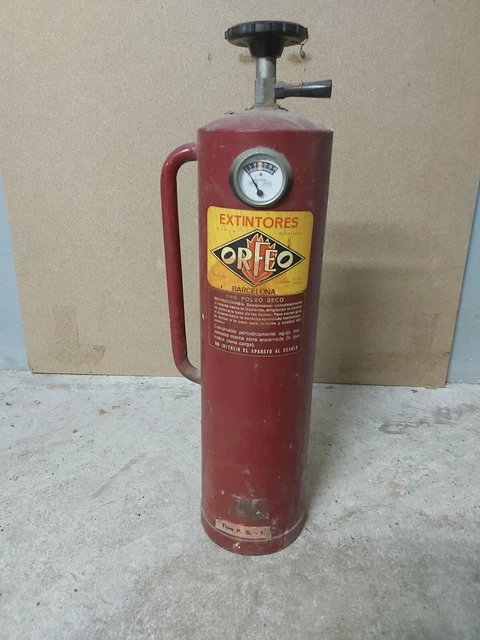Antiguo Extintor Orfeo