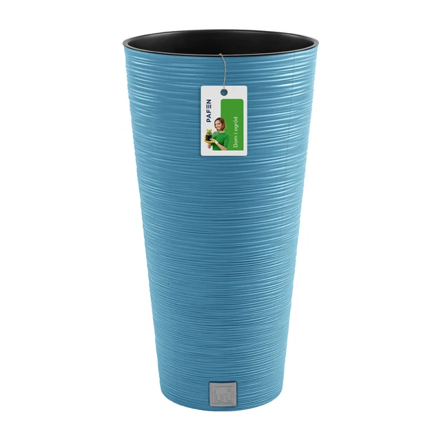 Jardinière Carrée Prosperplast FURU, Blanche, 24cm, Avec Insert, Fabrication Polonaise