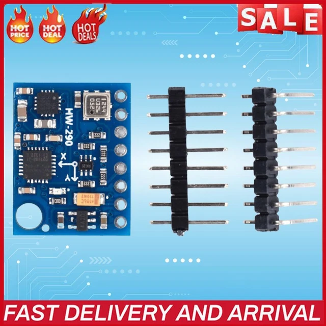 ACCELEROMETER MODULE MPU6050 IIC Gyroscope Sensor Module with Pins for ...