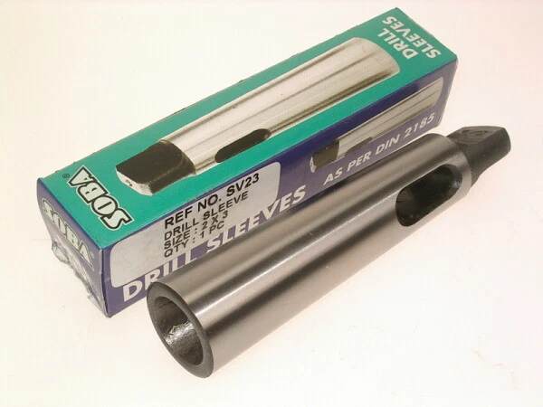 Kit 2 Morse Coniche Drift E Adattatore Da MT2 A MT3 Per Tornio E Fresatrice