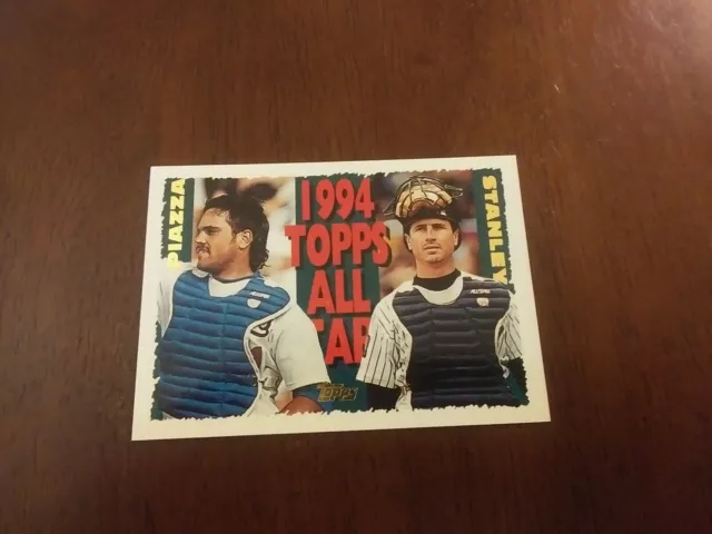 1995 Topps All Star catchers Mike Piazza HOF SHARP!