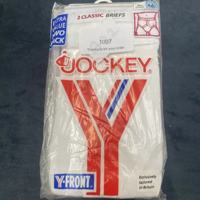 MEN’S CLASSIC JOCKEY Vintage Y-front Briefs White 36 2pack $23.74 ...