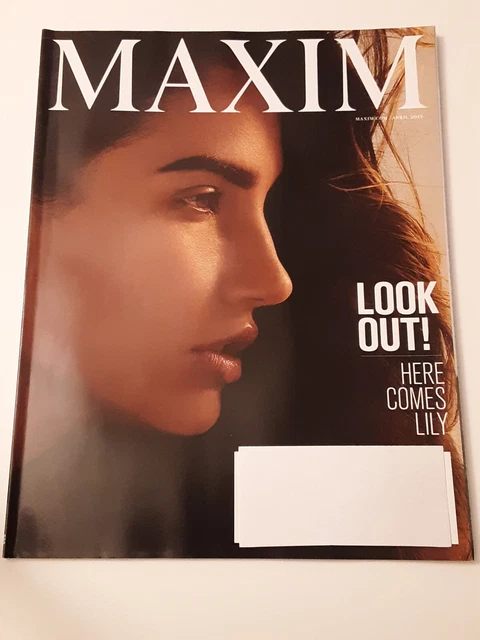 LILY ALDRIDGE COVER April 2015 MAXIM Magazine Back Issue #202 Sold