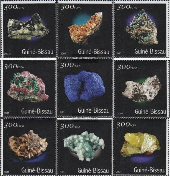 Guinea-Bissau 1534-1542 postfrisch 2001 Mineralien