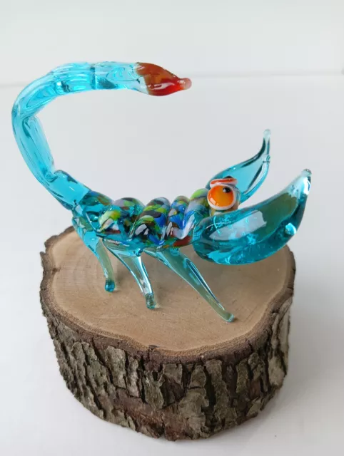 GLASS Animals. Murano glass art scorpion. Lot - 1 pc.A souvenir. Toy