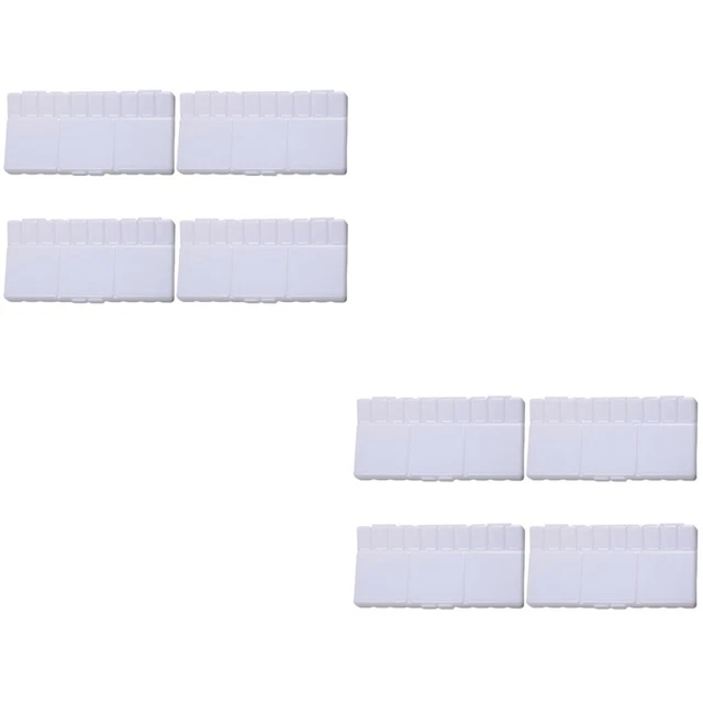 2x Paletas de pintura Paletas de pintura plástico bandejas de pintura para estudiantes de arte